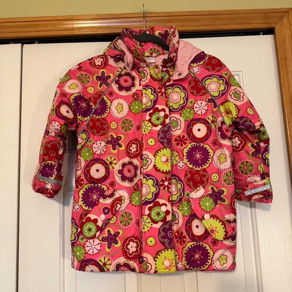 Hanna Andersson Pink Floral Winter‎ Jacket